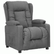 VidaXL Fauteuil inclinable Gris clair Tissu Modèle Ravelia - 339048