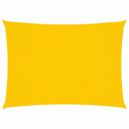 VidaXL Voile de parasol tissu oxford rectangulaire 6x8 m jaune Modèle Atlas Évasion Pro - jaune 135608