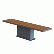 Banc public en bois moderne buton industries ba 50