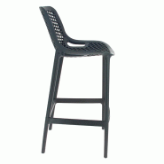 Chaise haute de restaurant exterieure Air - GRIS Chaise haute de restaurant exterieure Air - GRIS