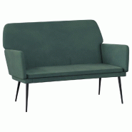Helloshop26 - Banc banquette 108 x 79 x 79 cm velours vert foncé 02_0010568 - vert métal 3000581682722
