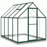 Helloshop26 - Serre tente abri plante fleur légumes avec cadre de base 224 x 169 x 202 cm aluminium vert 02_0044499 - 3000220202410 Helloshop26 - Serre tente abri plante fleur légumes avec cadre de base 224 x 169 x 202 cm aluminium vert 02_0044499 - 3000220202410