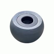 PLAST'UP ROTOMOULAGE Pot de fleurs sphérique xxl dolce vita 300l-lot de 2 - GRIS - gris 0750122558711