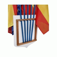 Porte-drapeaux Écusson tricolore + rf gamme "bon plan"