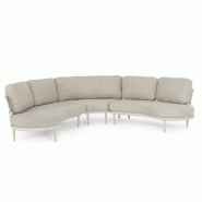 Salon angle avec-accoudoirs Helios Pelican