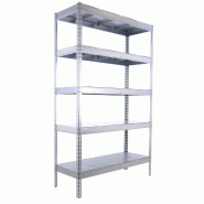 SimonRack Rayonnage industriel, 2000x1800x600 mm, 400 kg au point de flexion, 5 étagères métalliques, rayonnage garage, Galvanisé- Ecoforte - arge
