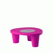 Table basse low lita de SLIDE - fuschia