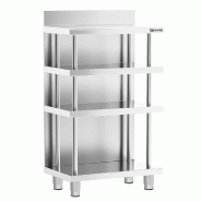 Table de travail de bar inox - 600 x 600 mm