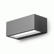 Applique Led Ges970 15W Double Émission 600Lm 4000K En Aluminium Moulé Sous Pression Gris Anthracite - Applique D'Extérieur Ip65 - Gea Luce - gris