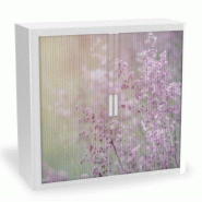 Armoire à rideaux avec décor nature - EasyOffice. - Field Flowers, Basse_0