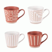 Coffret de 4 tasses Diwali 18 cl - Multicolore Rond Grès Table Passion 11x7.8 cm - multicolore Grès 3106232781476 Coffret de 4 tasses Diwali 18 cl - Multicolore Rond Grès Table Passion 11x7.8 cm - multicolore Grès 3106232781476