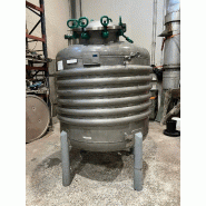 Cuve inox d'occasion 2000 litres avec demi-canne - référence : c8128 sf