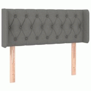 Décoshop26 - Tête de lit accessoire couchage chambre à coucher meuble capitonné avec rebord latéral 93 x 16 x 78/88 cm tissu gris TDL0204864 - gr Décoshop26 - Tête de lit accessoire couchage chambre à coucher meuble capitonné avec rebord latéral 93 x 16 x 78/88 cm tissu gris TDL0204864 - gr