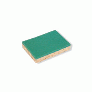 Eponge double face vert/blond 100% vegetal 130x84x28 sponrex 74 lot de 10_0
