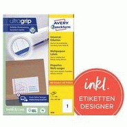 Etiquette universelle, 64 x 50 mm, blanc Etiquette universelle, 64 x 50 mm, blanc