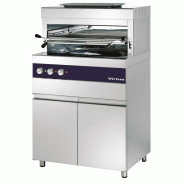 Gril électrique 800°C avec grille de 770x470 mm sur meuble avec portes - VIRTUS - 0615402772938
