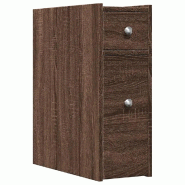 Helloshop26 - Armoire de salle de bain étroite classique 21,5 x 50 x 60 cm avec rangement facile style moderne en bois d'ingénierie 02_0050661 - mé