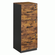 Helloshop26 - Caisson de bureau à 3 tiroirs meuble de rangement de document support d'imprimante 3 tiroirs verrouillables 40 x 41 x 12_0004804 - 3000