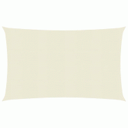 Helloshop26 - Voile d'ombrage 160 g/m² crème 3,5 x 5 m pehd 02_0009077 - 3000485647766
