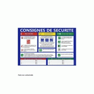 Jod1 - panneau des consignes de sécurité horizontal - jod1signalconsignes