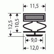 Joint pvc magnetique pour meubles frigos jpc-126_0