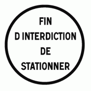 Panneau B39 - Fin d'interdiction