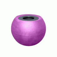PLAST'UP ROTOMOULAGE Pots de fleurs sphérique xxl speranza 325l-lot de 2 - VIOLET - violet 0750122558636