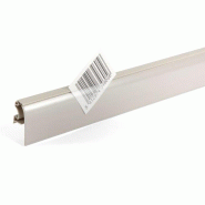 Porte étiquette adaptable tablette pas 25 - 40 x 1321 basculant - Blanc pur RAL 9010_0