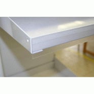 Porte étiquette adhésif transparent - 1000x40mm - Pour supports bois, fer, plastique, verre