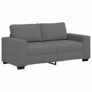 VidaXL Canapé à 2 places gris foncé 180x77x82 cm tissu Modèle AbriStructure 138 - 4105167