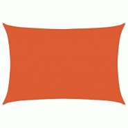 Voile d'ombrage 160 g/m² Orange 3,5x5 m PEHD Modèle Jardin Upsilon - 311682