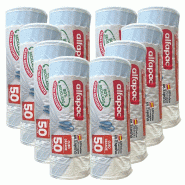 Alfapac - Sacs poubelle à fermeture automatique 50 L 68 x 75 cm, 10 rouleaux x 15 unités (80 % recyclés) - blanc PK6994