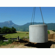 Cuve béton 7m³ Dramix - cylindrique à enterrer pour rétention et stockage d'eau de pluie Cuve béton 7m³ Dramix - cylindrique à enterrer pour rétention et stockage d'eau de pluie