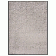 Décoshop26 - Paillasson de porte d'entrée 60 x 80 cm PP torsadé beige et vinyle DEC040594 - beige 3000265011794