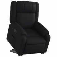 Fauteuil inclinable Noir Similicuir Modèle Armelia - 8721012176386