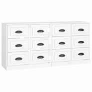 Helloshop26 - Buffet bahut commode armoire meuble de rangement organisateur cuisine salle de séjour salons lot de 2 bois 02_0036691 - 3000212999731 Helloshop26 - Buffet bahut commode armoire meuble de rangement organisateur cuisine salle de séjour salons lot de 2 bois 02_0036691 - 3000212999731