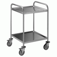 KBS Gastrotechnik KBS Chariot de service avec 2 étagères 1000x500x935 mm Charge par étagère 80 kg - inox 70960001