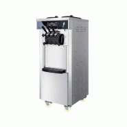 Leevot machine à glace italienne soft professionnelle BQL-928 - 35L/h - 2200W - pré-refroidissement - 3 becs - sur roulettes - BQL-928-220V/