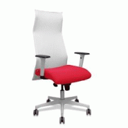 Piqueras y Crespo - Fauteuil de direction Albacete ergonomique en malla blanc avec assise rouge Bali - bras et base blancs - roues parquet 65mm - multi-matériau - 13SM10B350B354BR65G Piqueras y Crespo - Fauteuil de direction Albacete ergonomique en malla blanc avec assise rouge Bali - bras et base blancs - roues parquet 65mm - multi-matériau - 13SM10B350B354BR65G