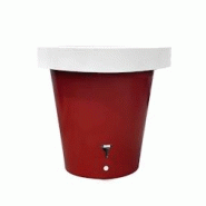 PLAST'UP ROTOMOULAGE Carré de plantation récupérateur d'eau de pluie lluvia  420l - ROUGEBLANC - rouge 0034966360885
