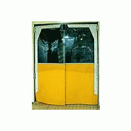 Porte souple battante isopass / semi-transparente / manuelle / isolation thermique / 2500 x 2500 mm