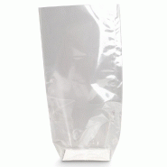 Sachet transparent avec fond en carton blanc 14x30,5cm - par 1000