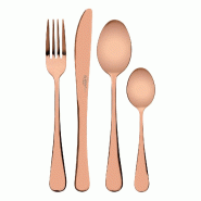 San Ignacio - Set de 24pcs de couverts en acier inoxydable - cuivre inox Q4592