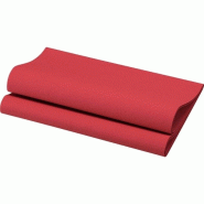 Serviette de table Bio dunisoft - 40x40 - Bordeaux - x360 - DUNI - rouge 7321012008956