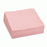 Serviettes de table papier Le Nappage ouate 2 plis 33 x 32 cm rose nude - lot 500 - rose papier S2313