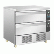 Soubassement double réfrigération 2 tiroirs Série U 4x GN 1/1 DA996 Polar Soubassement double réfrigération 2 tiroirs Série U 4x GN 1/1 DA996 Polar