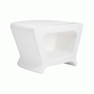 Table basse/Tabouret PAL - blanc