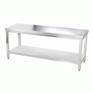 Table de travail en inox 2000 x 600 mm PREMIUM / GOLDINOX - inox 3701770805358