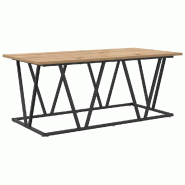VidaXL Table basse Chêne artisanal 100 x 50 x 40 cm Modèle Eclipse Design - 869713