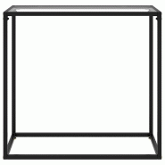 VidaXL Table console Transparent 80x35x75 cm Verre trempé Modèle Zenith Concept Plus - 322807